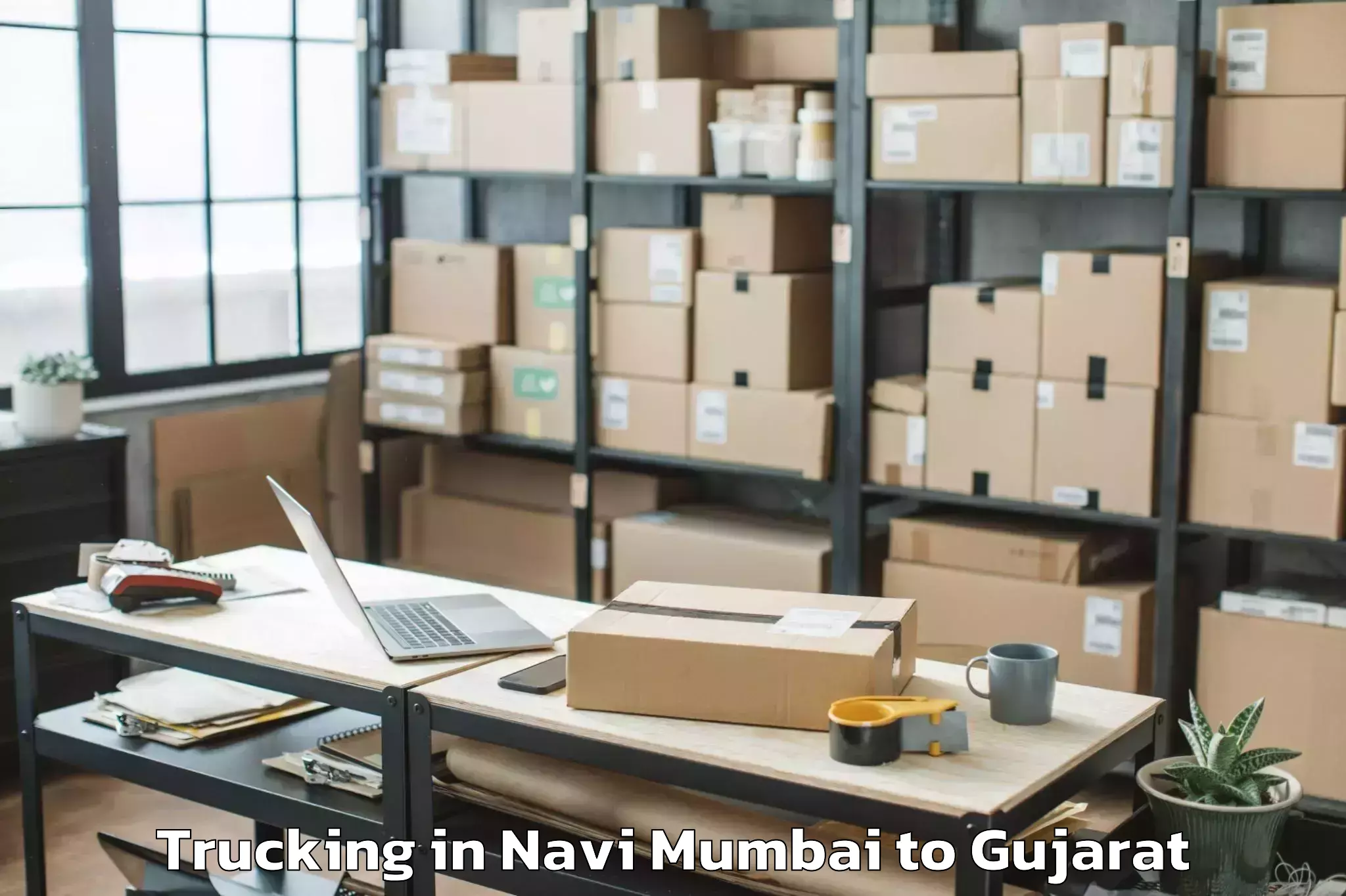 Affordable Navi Mumbai to Rudra Mata Airport Bhj Trucking